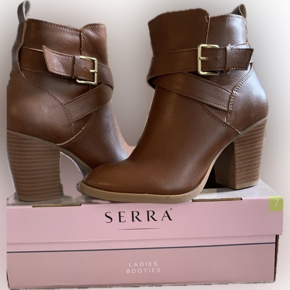 Serra women’s -Ladies booties size 7, brown - Picture 3 of 12